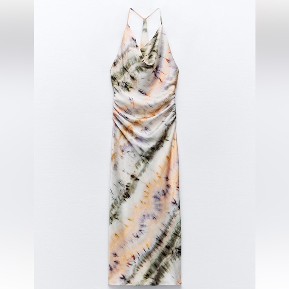 ZARA TIE DYE PRINT DRESS - Picture 3 of 4